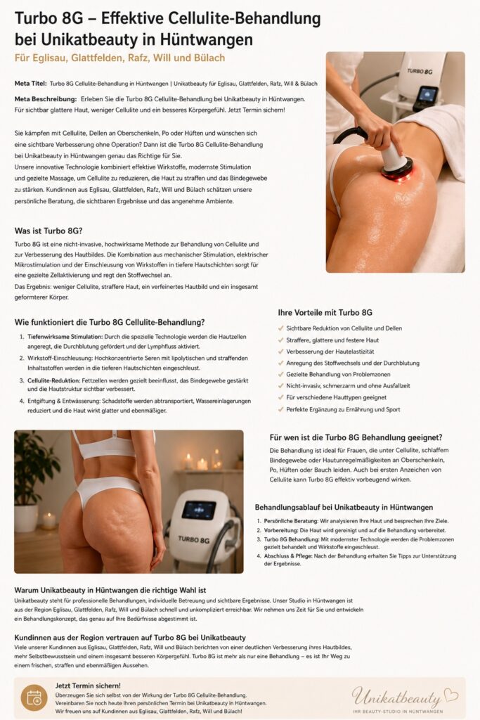 turbo 8G effektive cellulite-behandlung